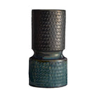 Arteriors - AVC20 - Vases, lot de 2 - Cliff - Gris anthracite et turquoise réactif
