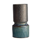 Arteriors - AVC20 - Vases, lot de 2 - Cliff - Gris anthracite et turquoise réactif