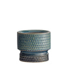 Arteriors - AVC20 - Vases, lot de 2 - Cliff - Gris anthracite et turquoise réactif