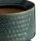 Arteriors - AVC20 - Vases, lot de 2 - Cliff - Gris anthracite et turquoise réactif