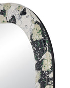 Miroir Wolcott de Currey and Company (réf. 1000-0185), blanc/noir/vert