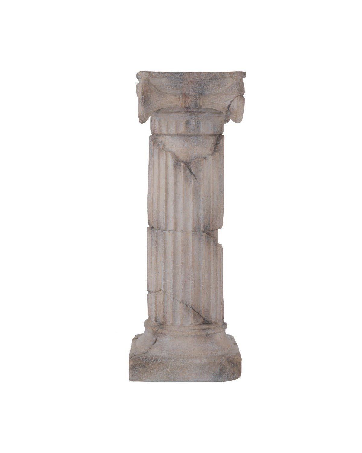 Currey and Company 1200-1087 Colonne phénicienne avec chapiteau en brun rougeâtre antique