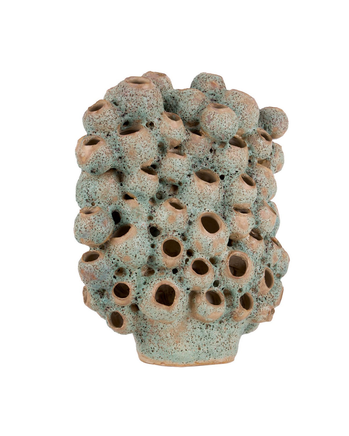 Currey and Company 1200-1107 Sunken Boat Barnacle Object in Moss Green