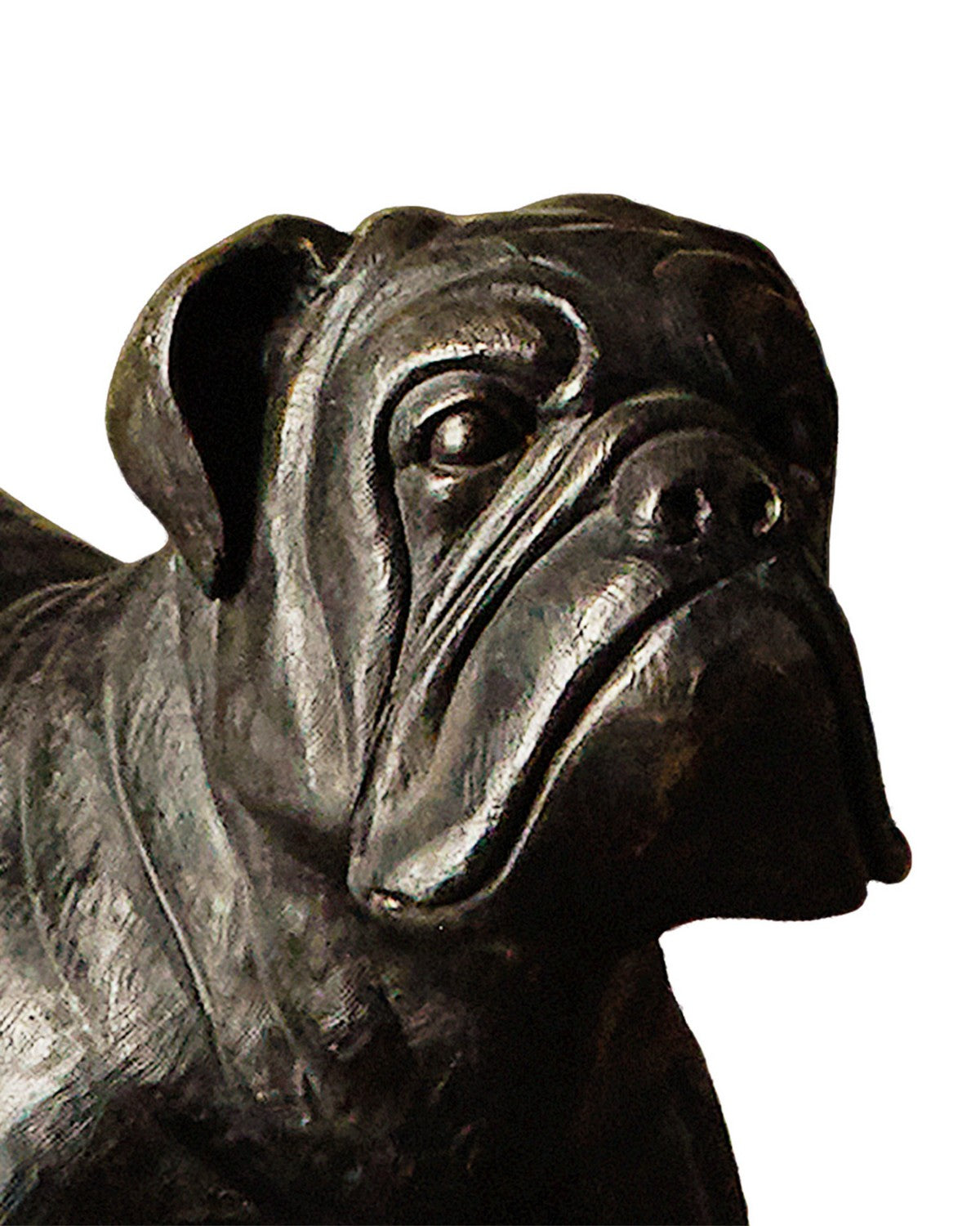 Currey and Company 1200-1110 Bulwark le Bulldog en bronze