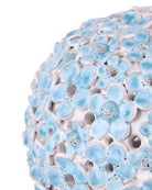 Vase Daisy Currey and Company 1200-1112, bleu clair et blanc