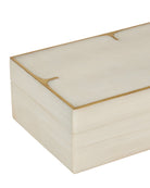 Coffret Currey and Company 1200-1123 Orin (lot de 2) en ivoire/laiton brossé