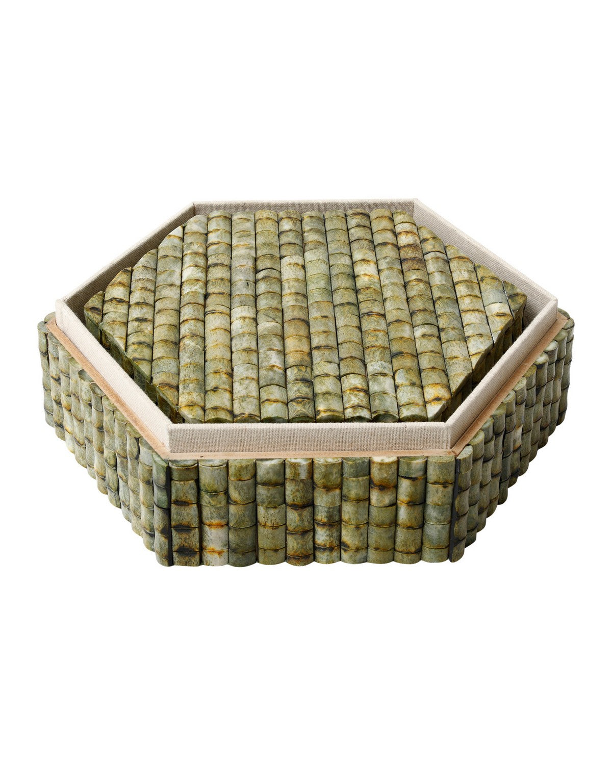 Coffret Currey and Company 1200-1124 Knepp, lot de 2, vert/naturel
