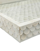 Plateau Uroko Currey and Company 1200-1138 en blanc naturel