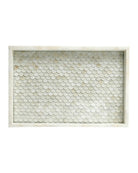 Plateau Uroko Currey and Company 1200-1138 en blanc naturel