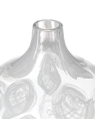 Vase sphérique Aetheria 1200-1153 de Currey and Company, transparent/blanc