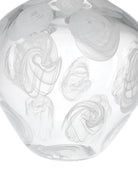 Vase sphérique Aetheria 1200-1153 de Currey and Company, transparent/blanc
