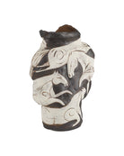 Vase Galliard Currey and Company 1200-1160 en blanc/brun