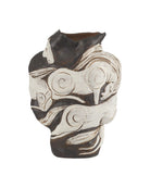 Vase Galliard Currey and Company 1200-1160 en blanc/brun