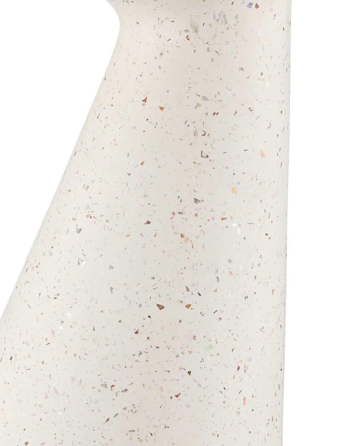 Table d'appoint Pendurado Terrazzo C, Currey and Company 2000-0055, coloris ivoire.
