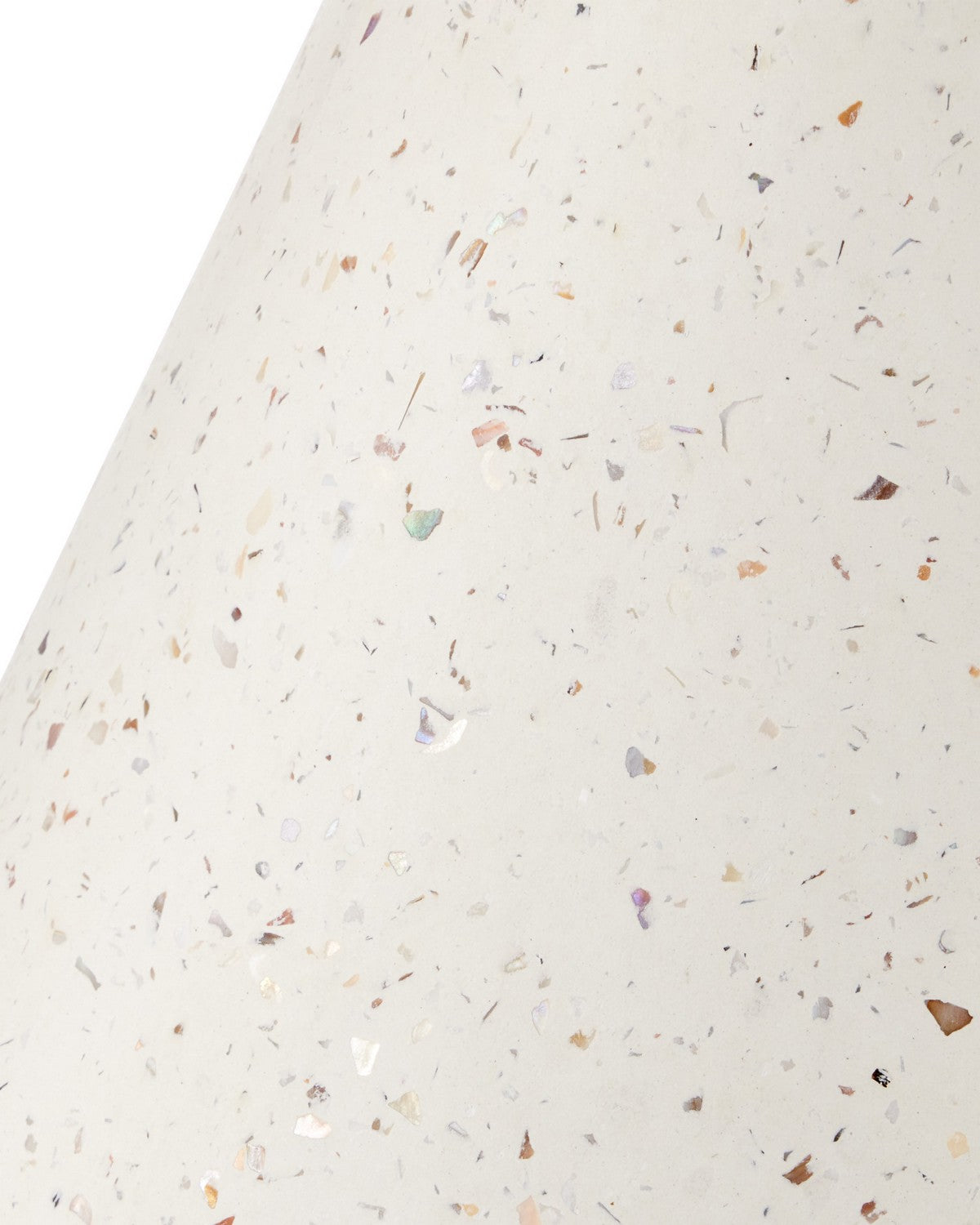 Table d'appoint Pendurado Terrazzo C, Currey and Company 2000-0055, coloris ivoire.