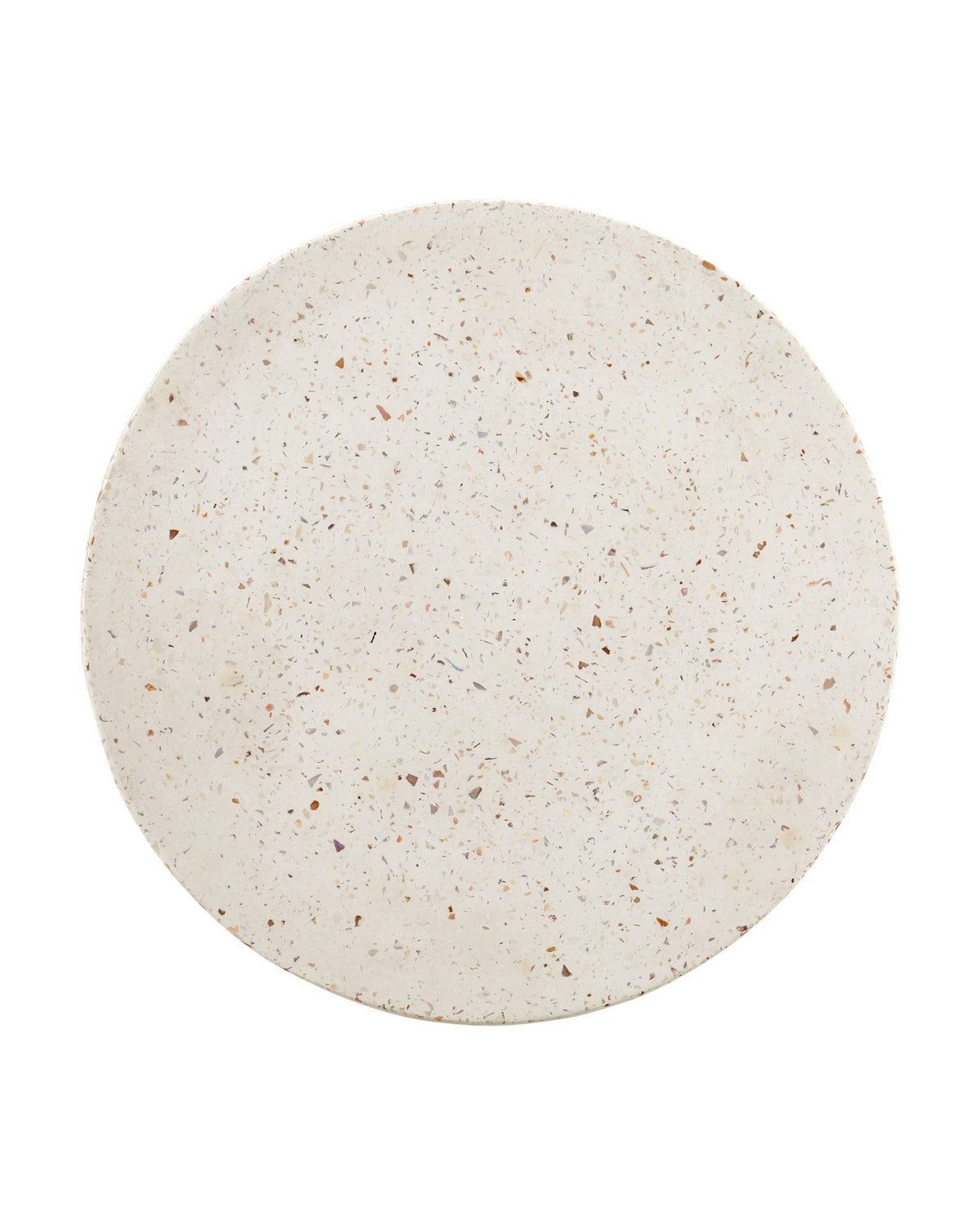 Table d'appoint Cresta Terrazzo de Currey and Company, 2000-0056, en terrazzo ivoire
