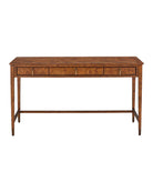 Currey and Company 3000-0343 Evie Writing Desk in Mappa Burl/Brass
