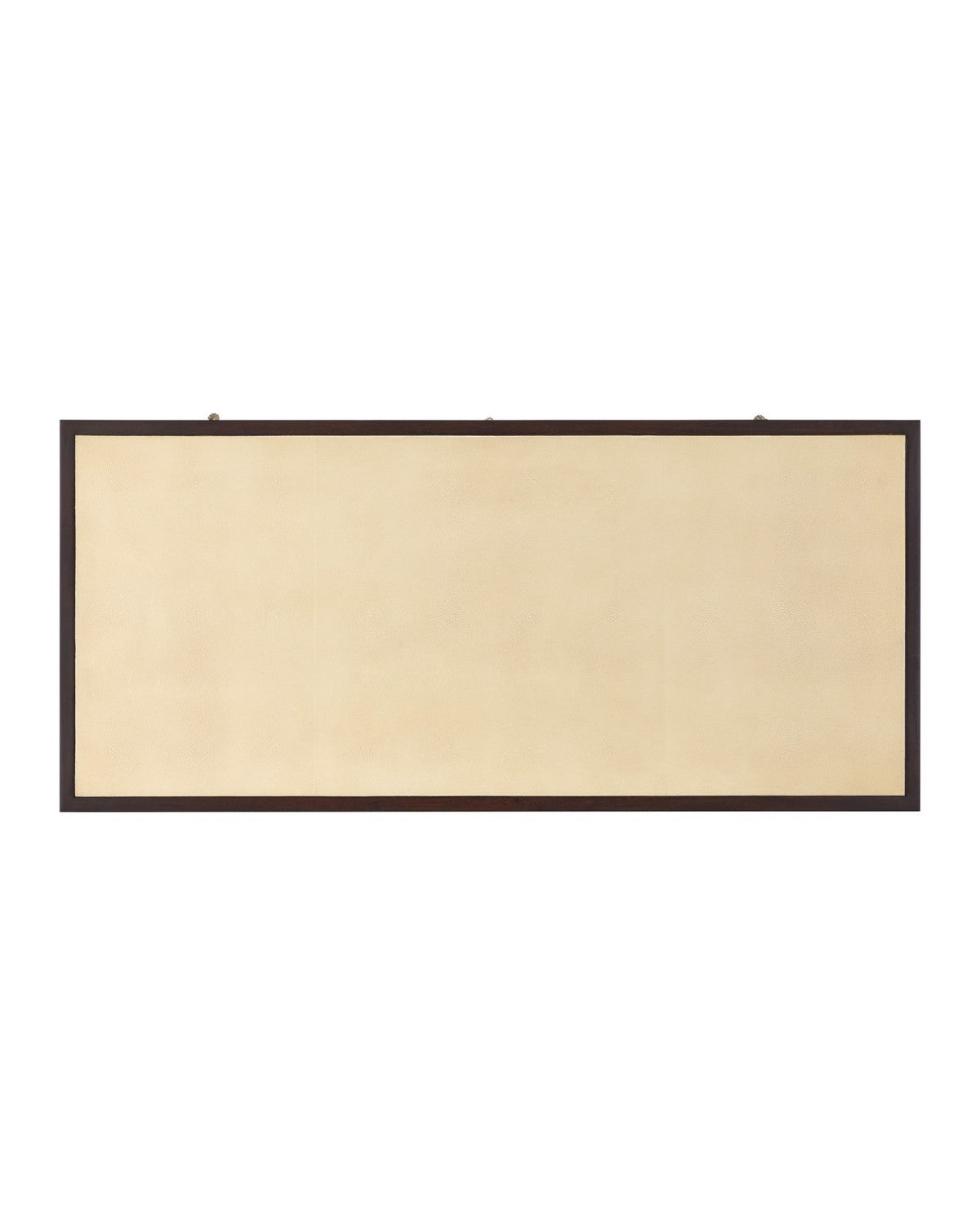 Currey and Company 3000-0344 Evie Writing Desk in Ivory/Dark Walnut/Brass