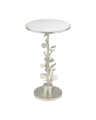 Table d'appoint Lunaria de Currey and Company 4000-0260, finition argent antique/naturel