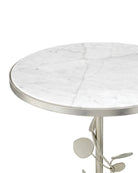 Table d'appoint Lunaria de Currey and Company 4000-0260, finition argent antique/naturel