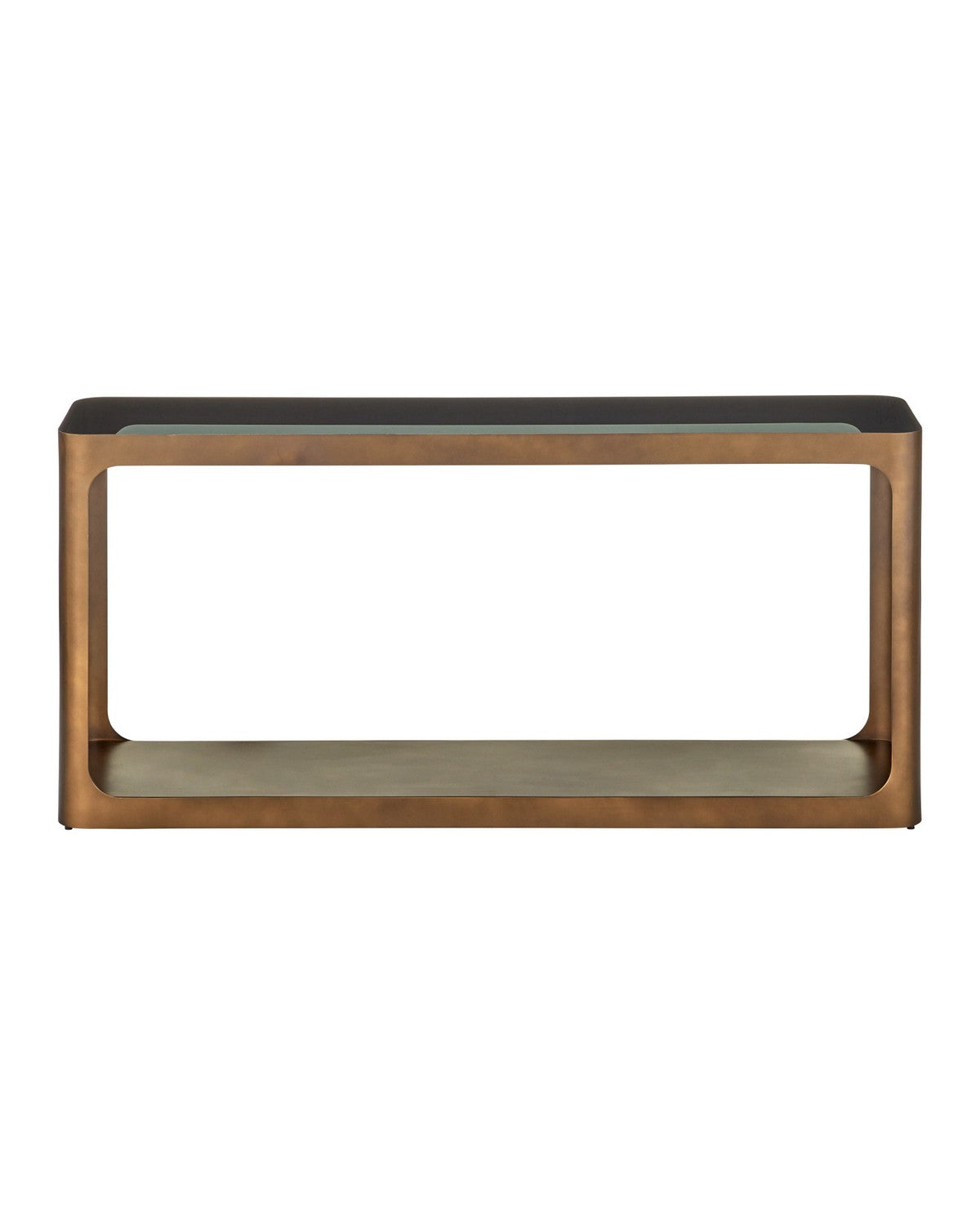 Table console Scaffale Currey and Company 4000-0262 en coloris Smoke Gold/Smoke