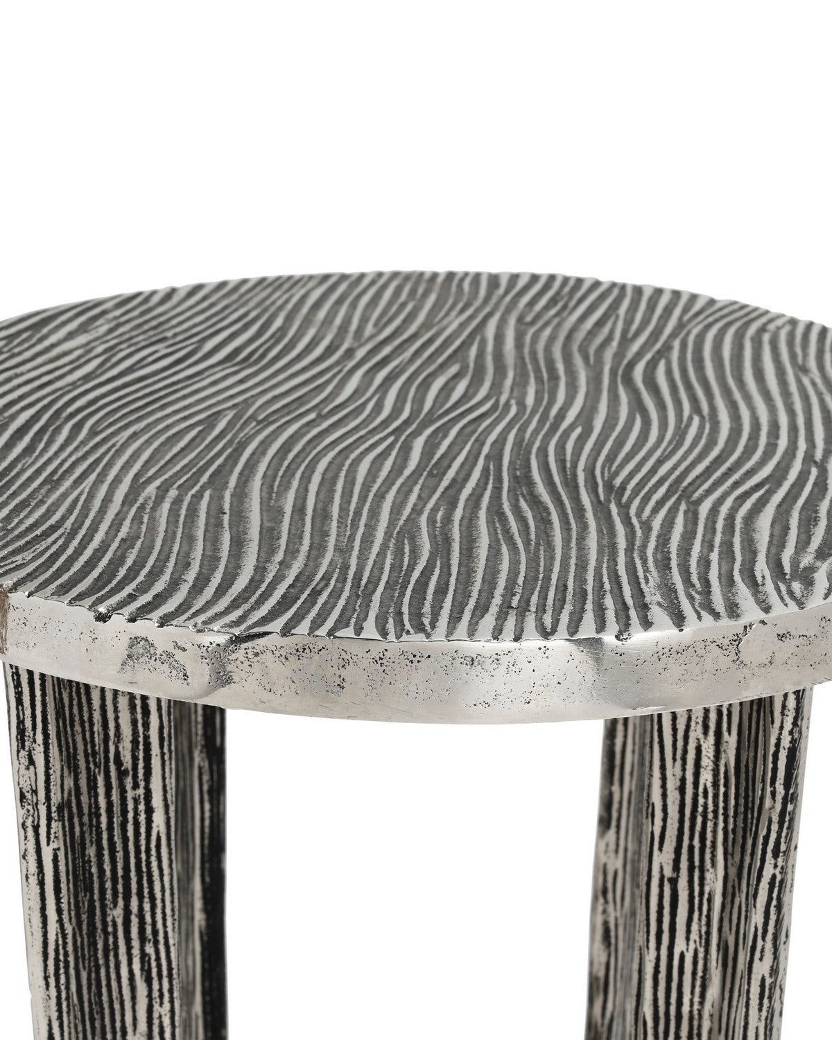 Currey and Company 4000-0265 Structure Accent Table in Antique Nickel