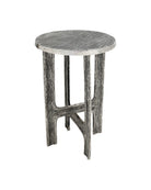 Currey and Company 4000-0265 Structure Accent Table in Antique Nickel