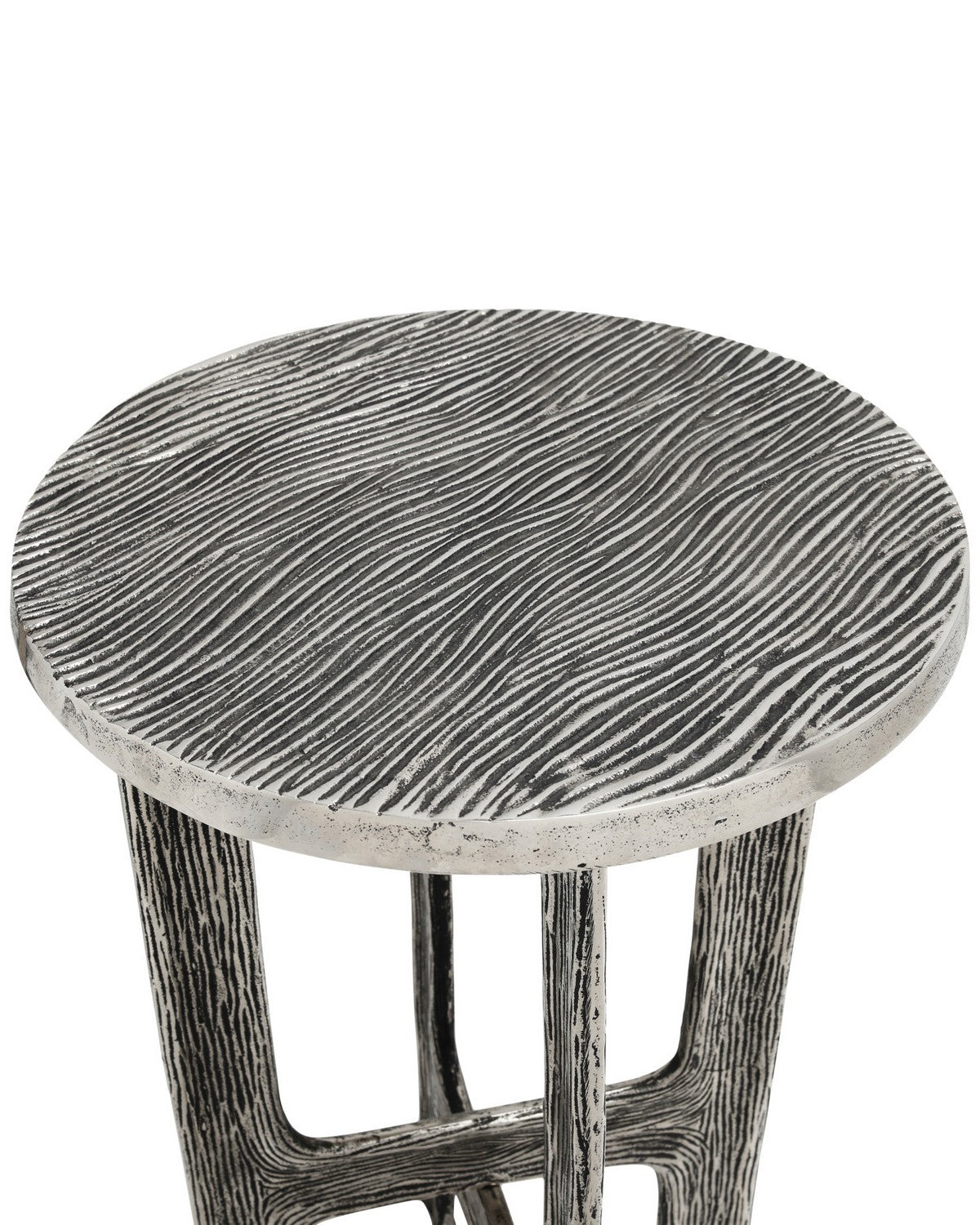 Currey and Company 4000-0265 Structure Accent Table in Antique Nickel