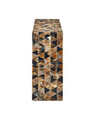 Console Brewster 4000-0267 de Currey and Company, coloris brun naturel et noir