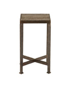 Table d'appoint Currey and Company 4000-0274 Ampleur en bronze rustique/naturel