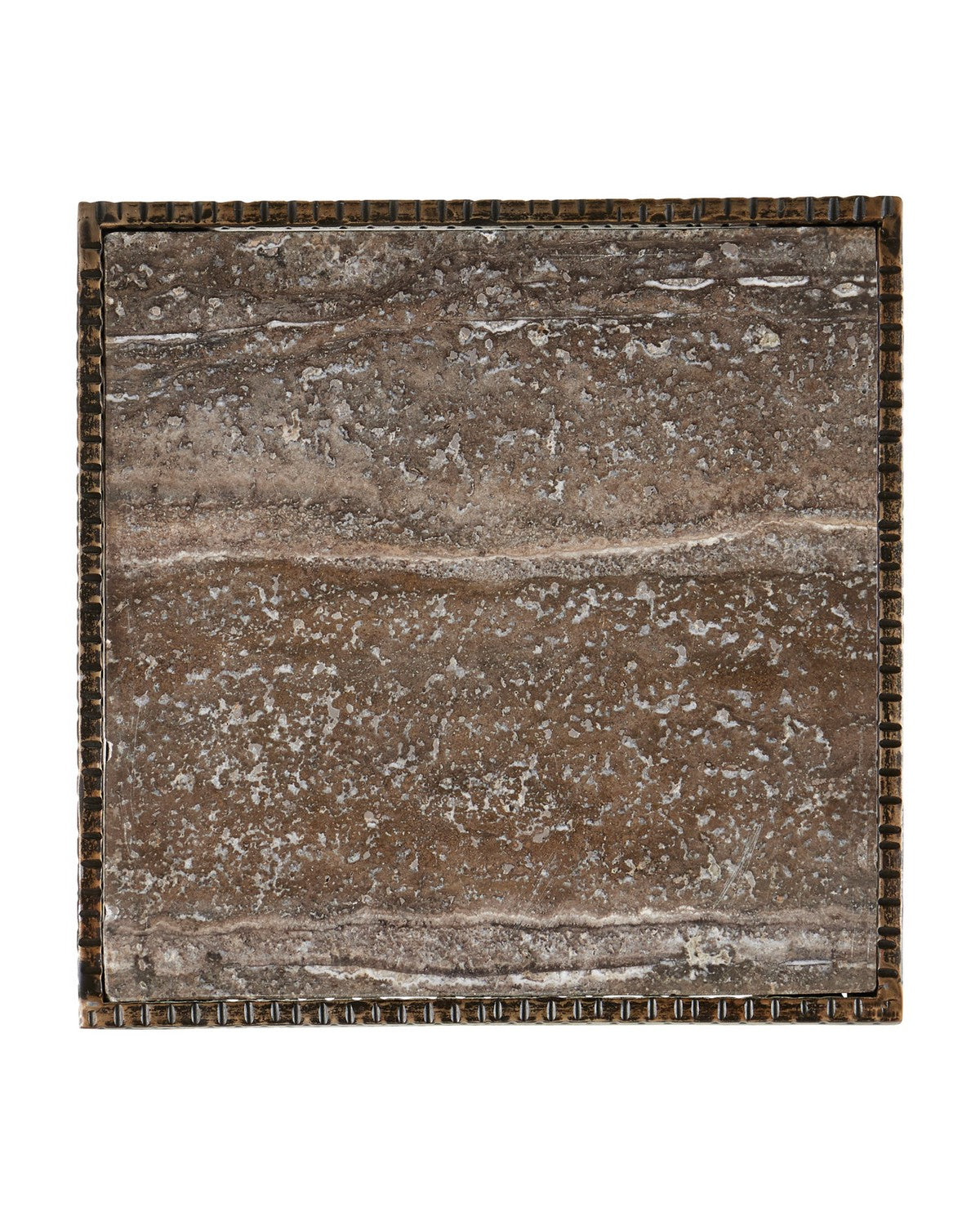 Table d'appoint Currey and Company 4000-0274 Ampleur en bronze rustique/naturel