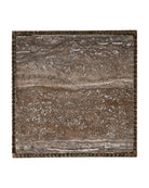 Table d'appoint Currey and Company 4000-0274 Ampleur en bronze rustique/naturel