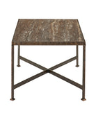 Table basse Ampleur Currey and Company 4000-0276 en bronze rustique/naturel