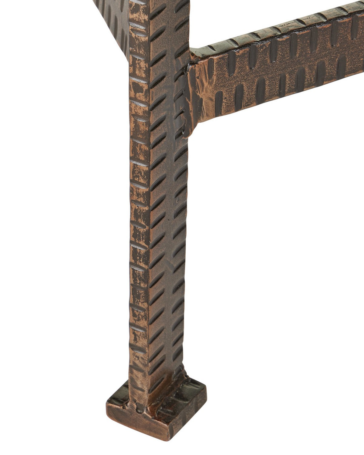 Table console Ampleur Currey and Company 4000-0277 en bronze rustique/naturel