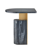 Table d'appoint Aldous 4000-0279 de Currey and Company, coloris noir et or