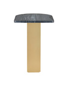 Table d'appoint Aldous 4000-0279 de Currey and Company, coloris noir et or
