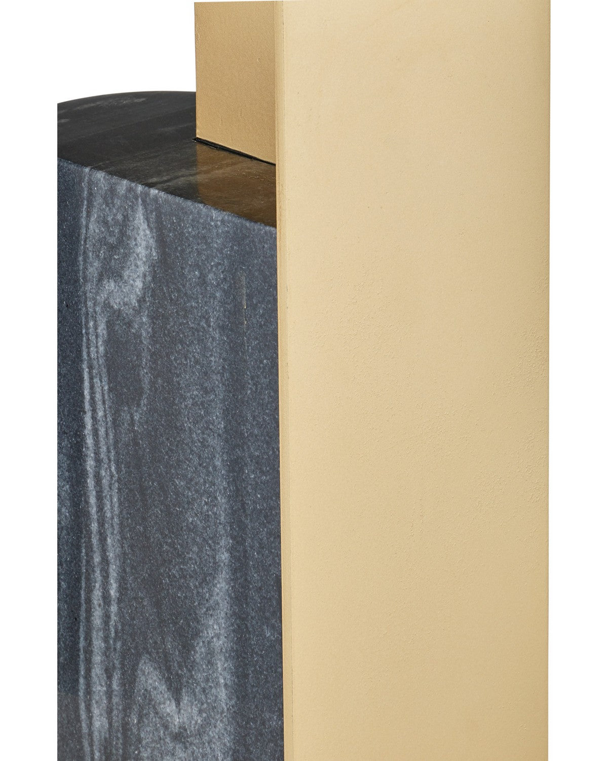 Table d'appoint Aldous 4000-0279 de Currey and Company, coloris noir et or