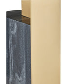 Table d'appoint Aldous 4000-0279 de Currey and Company, coloris noir et or