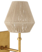 Currey et Compagnie 5000-0316 Francie Murale en feuille d'or antique/naturel