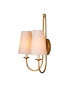 Currey and Company 5000-0318 Brayden Double-Light Murale en feuille d'or antique