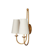 Currey and Company 5000-0318 Brayden Double-Light Murale en feuille d'or antique