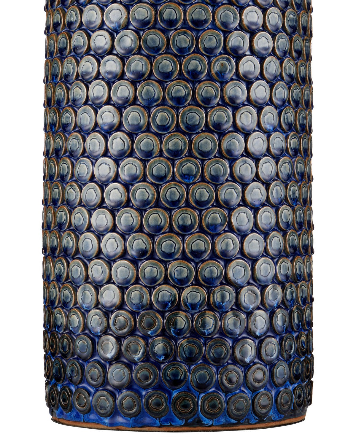 Currey and Company 6000-1079 Lunares Lampe de table en bleu foncé réactif