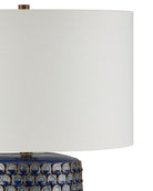 Currey and Company 6000-1079 Lunares Lampe de table en bleu foncé réactif