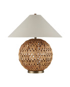 Currey et Compagnie 6000-1085 Casimer Lampe de table en naturel/laiton