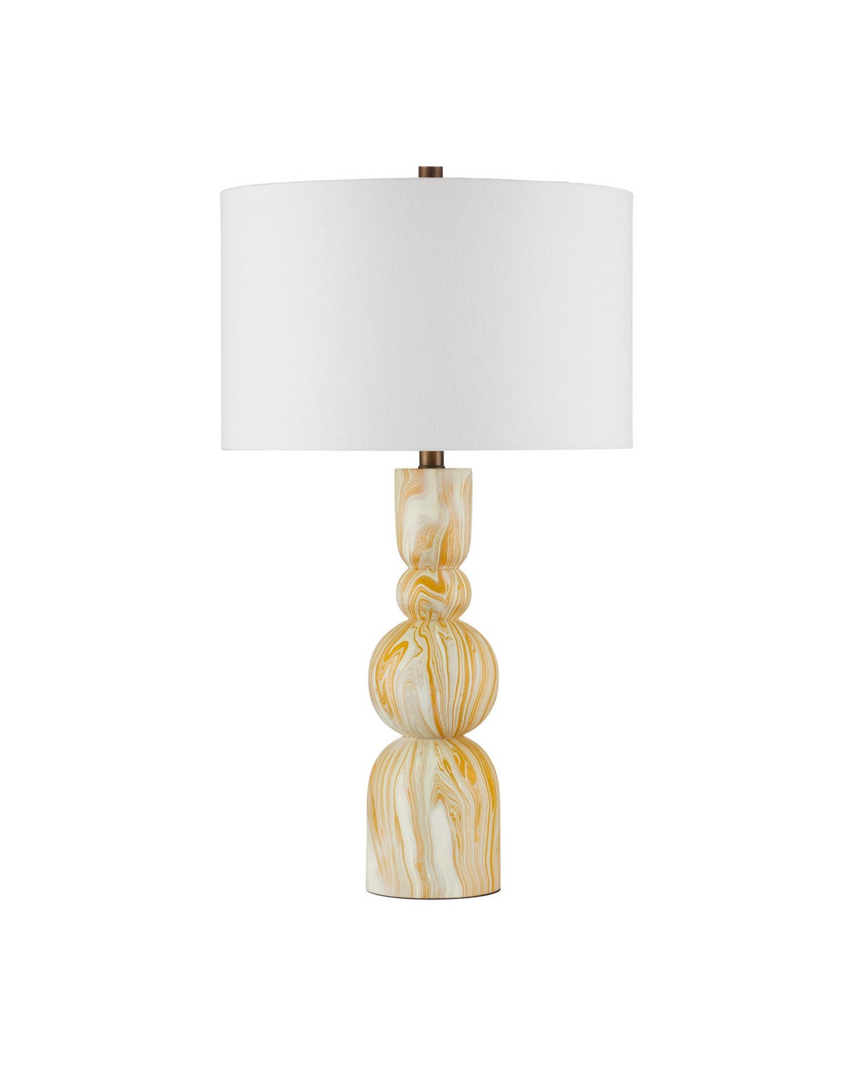 Currey and Company 6000-1086 Chawton Lampe de table en jaune marbré