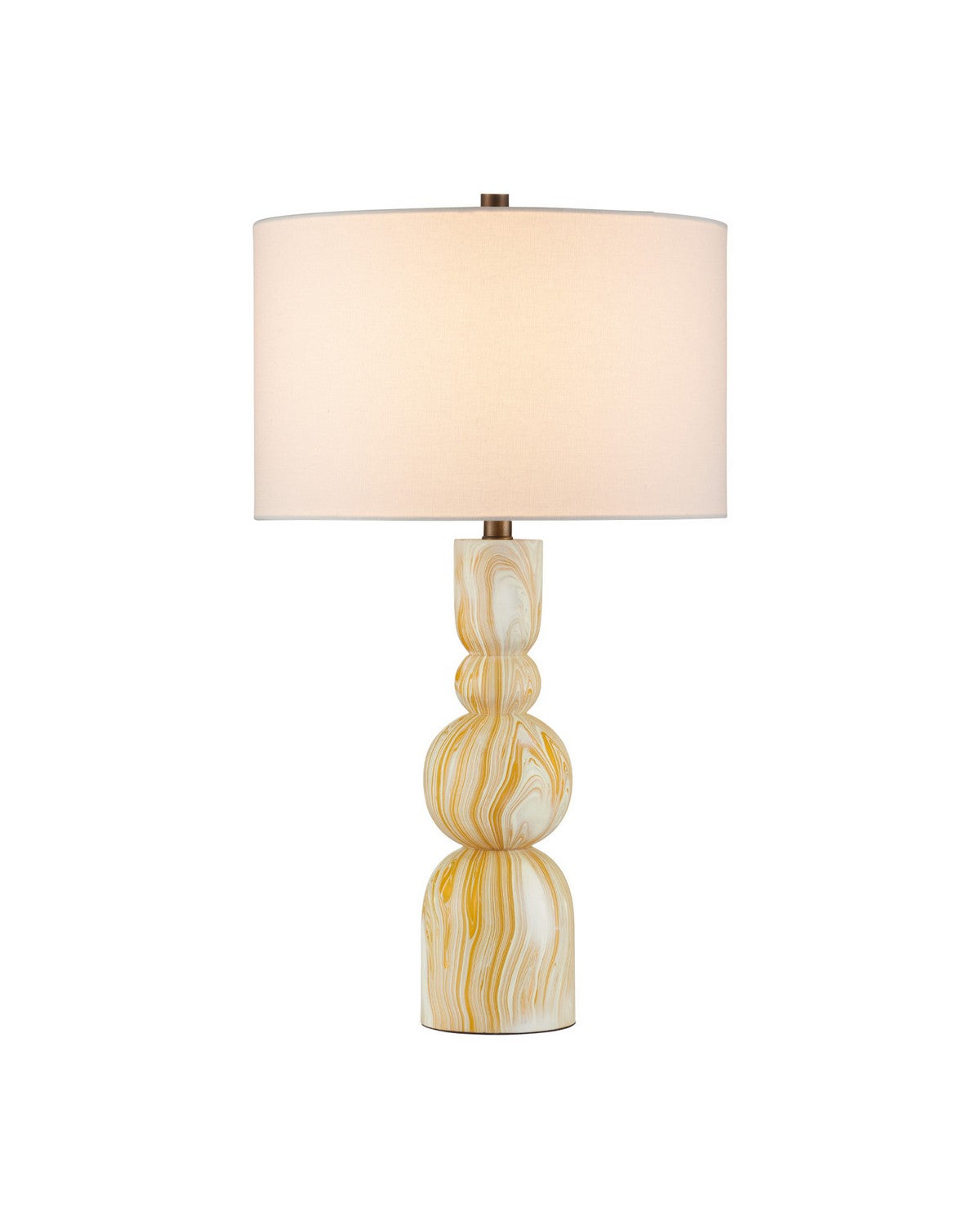 Currey and Company 6000-1086 Chawton Lampe de table en jaune marbré