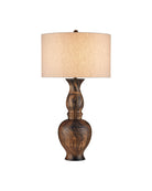 Currey and Company 6000-1088 Carterton Table Lamp in Marbleized Brown