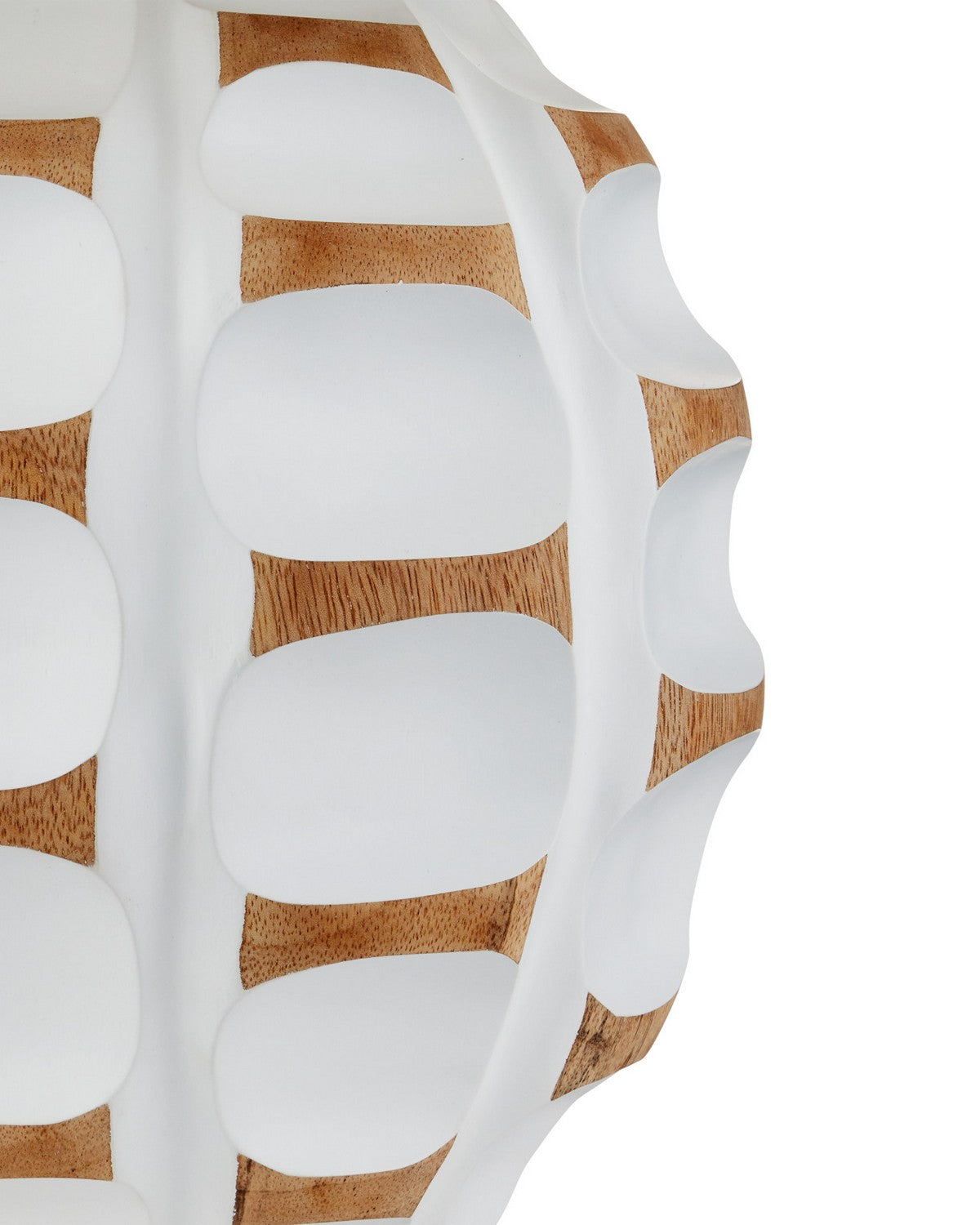 Noix de bétel Currey and Company 6000-1089 Lampe de table en blanc
