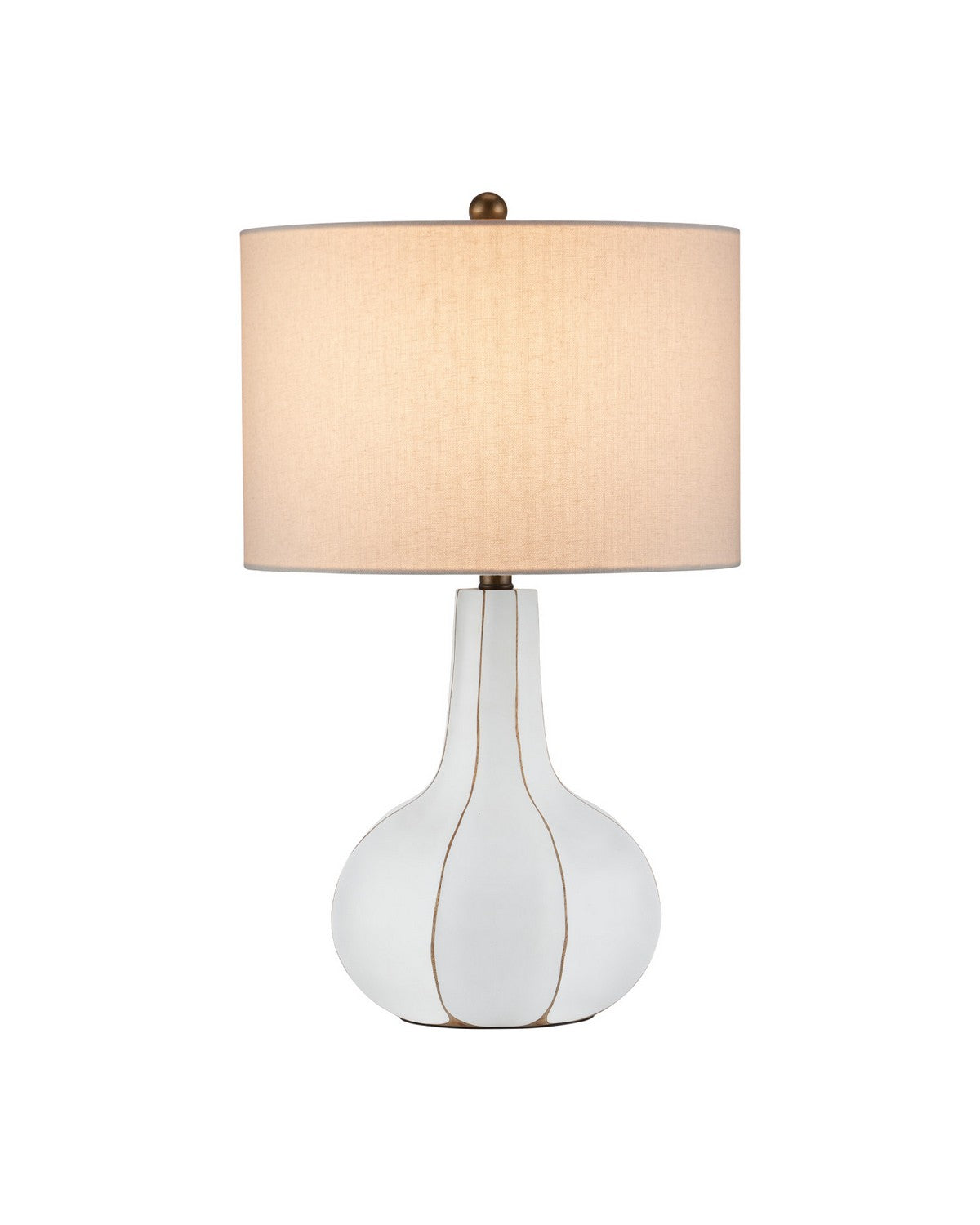 Currey and Company 6000-1090 Bonbori Table Lamp in White