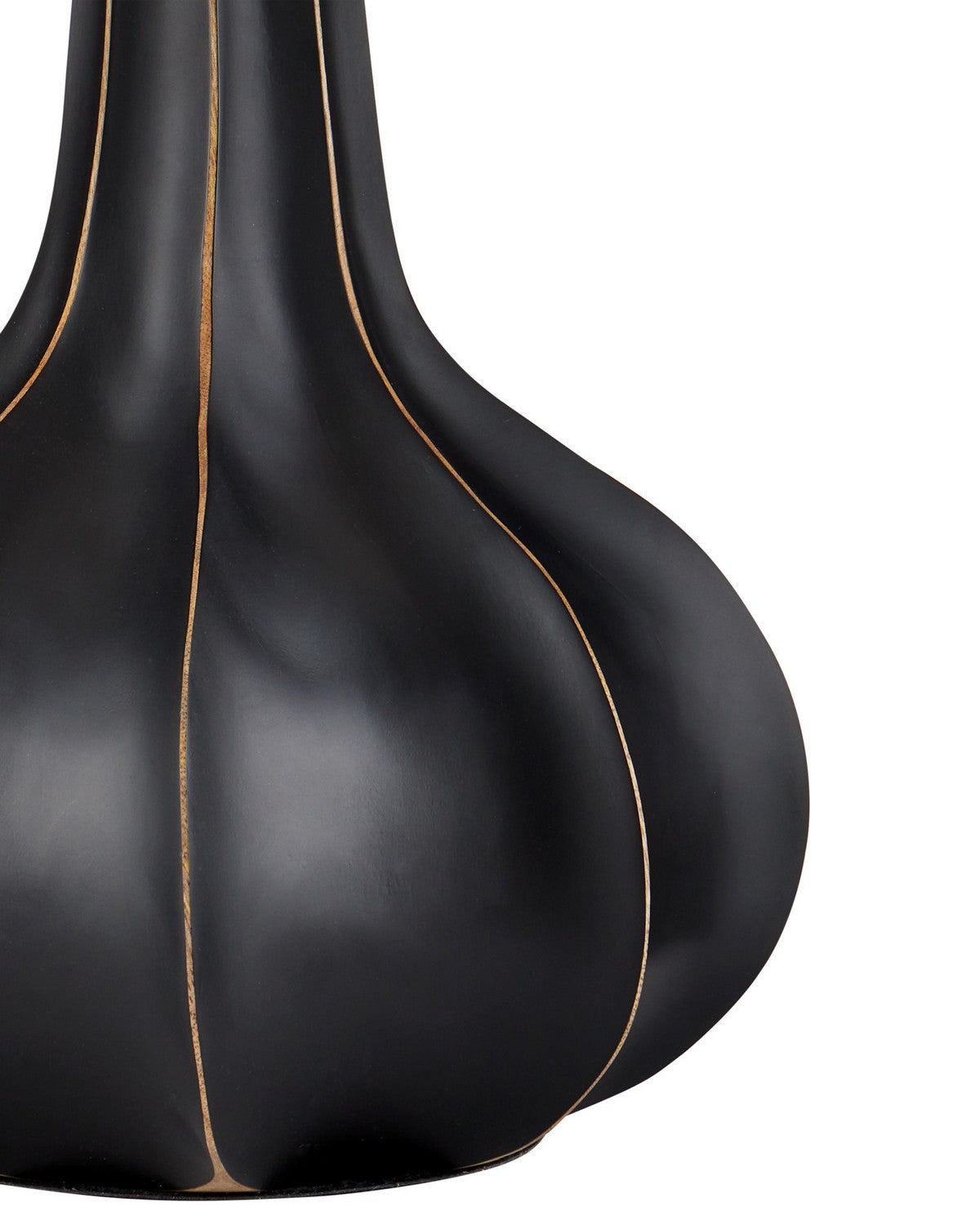 Currey and Company 6000-1091 Bonbori Table Lamp in Black